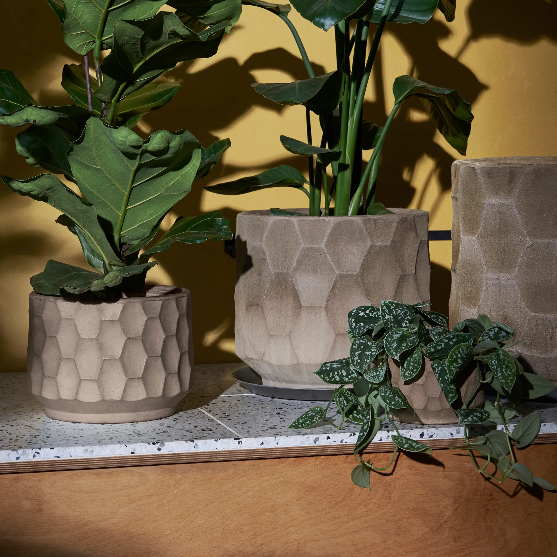 Maceta Gro arena clara, Ø16,5 cm Kähler