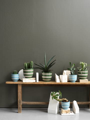 Maceta Omaggio Nuovo Ø12 cm - azul medio - Kähler