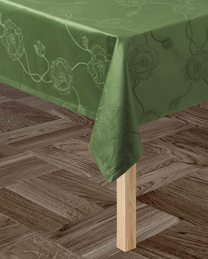 Mantel damasco Hammershøi Poppy verde, 150x370 cm Kähler