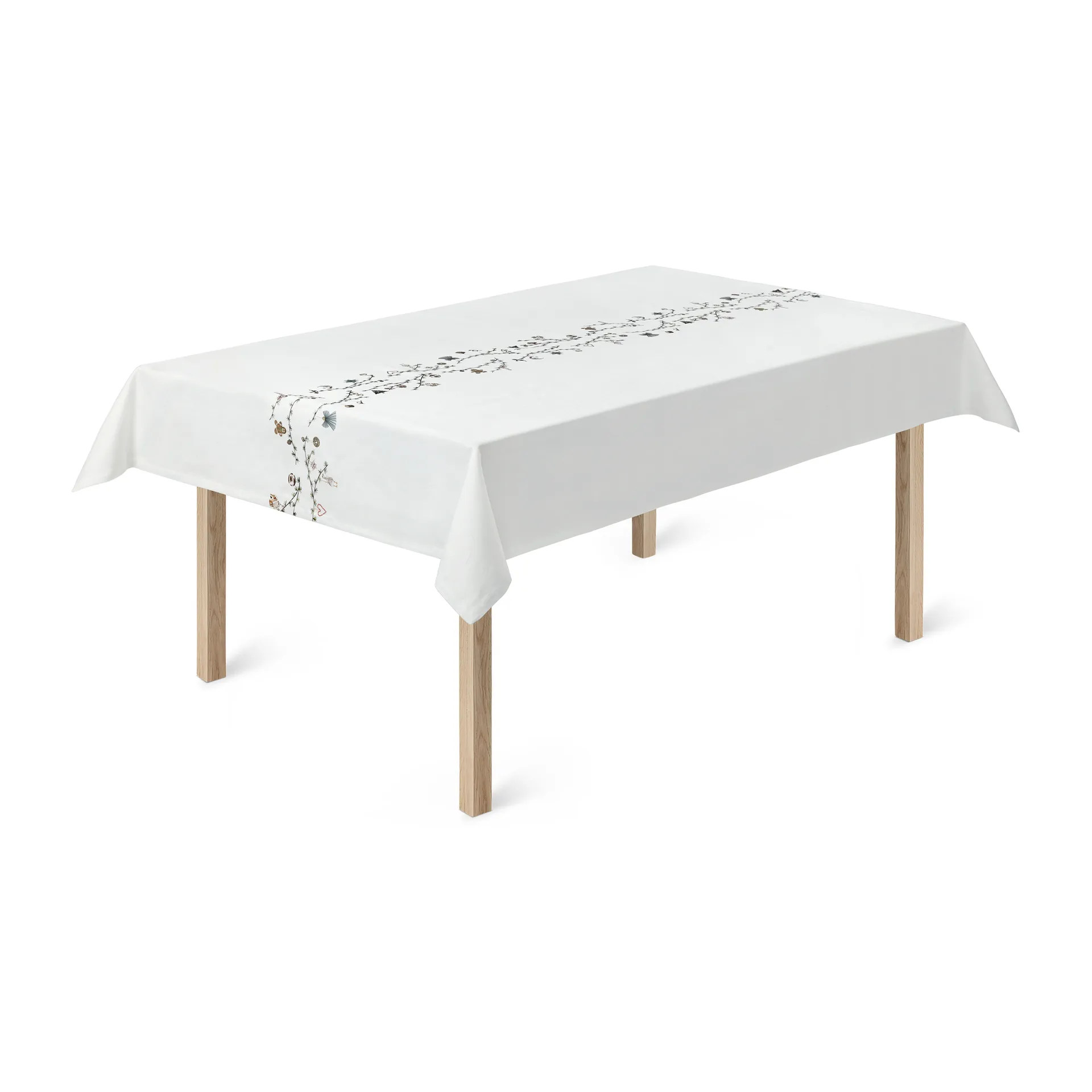 Mantel Hammershøi Christmas 150x220 cm, blanco Kähler