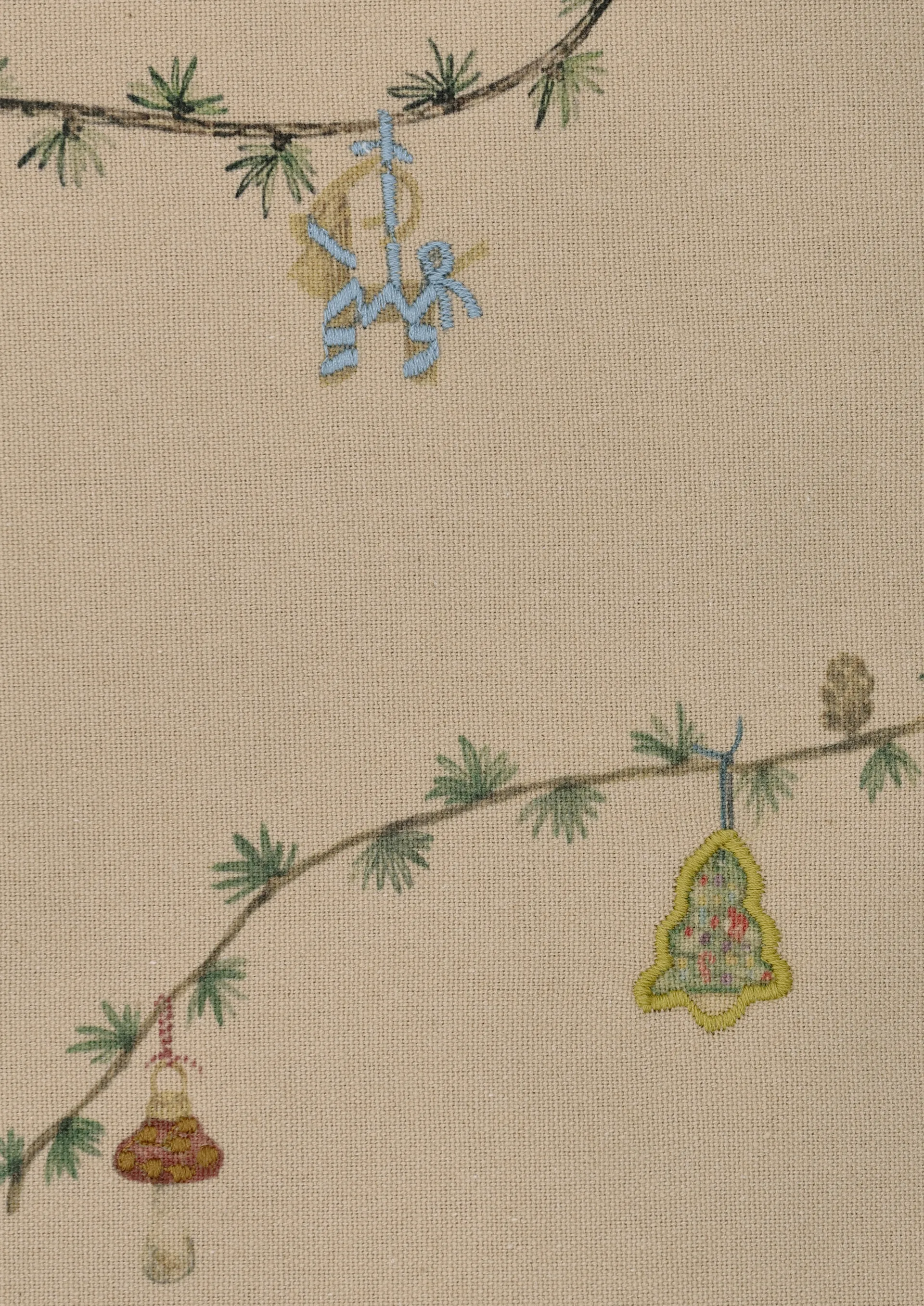 Mantel Hammershøi Christmas sand, 150x270 cm Kähler