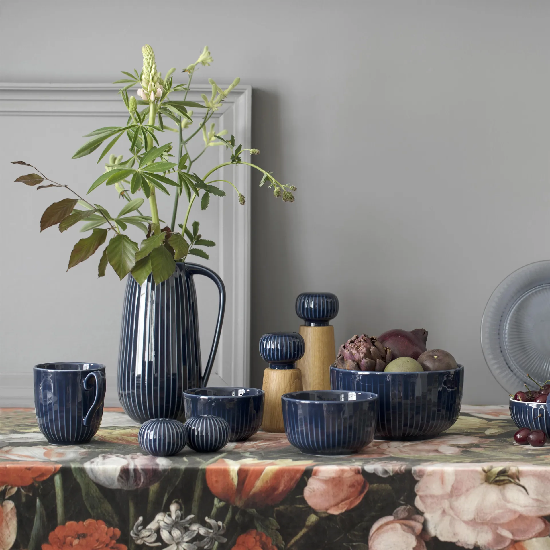 Molinillo de especias Hammershøi L, índigo Kähler