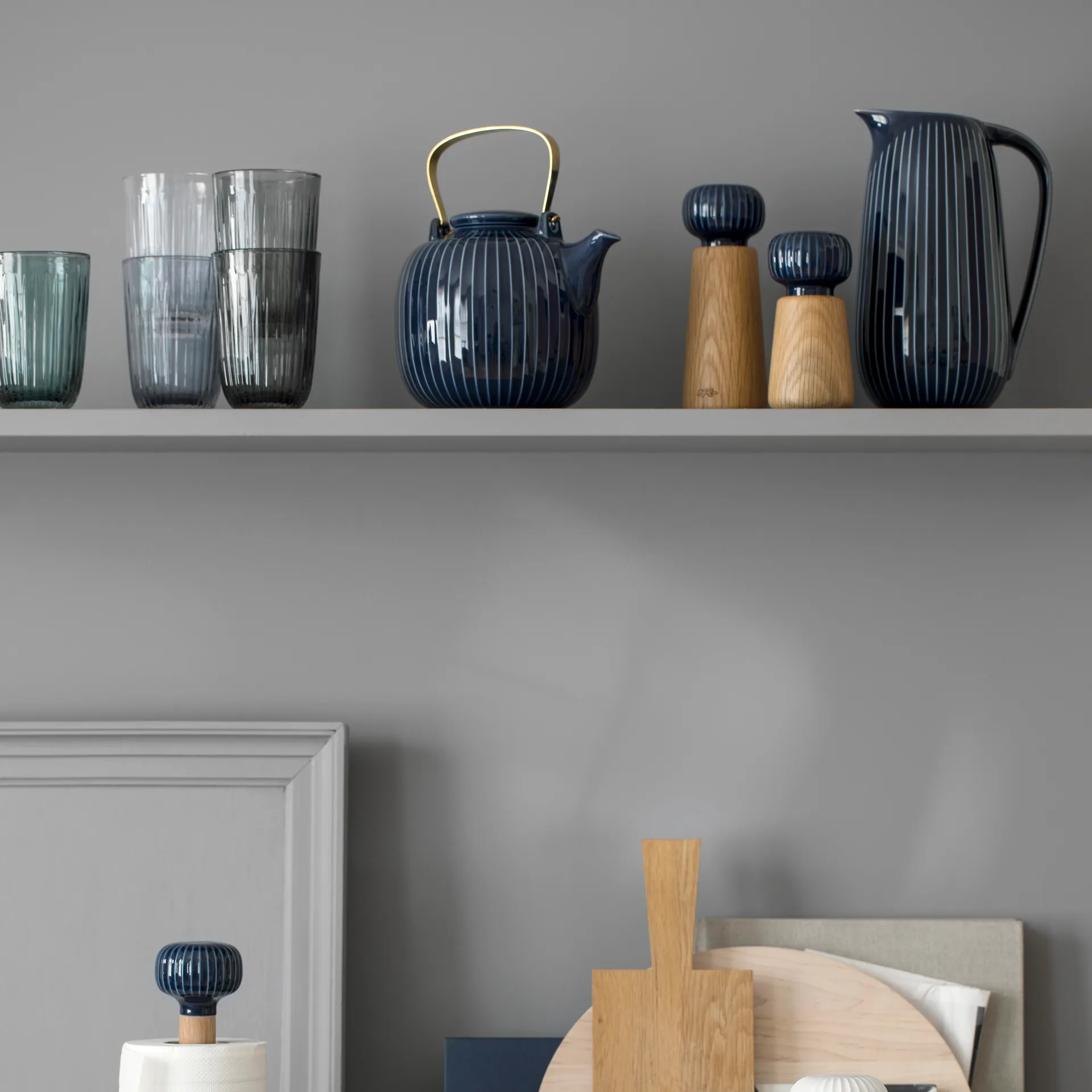 Molinillo de especias Hammershøi L, índigo Kähler