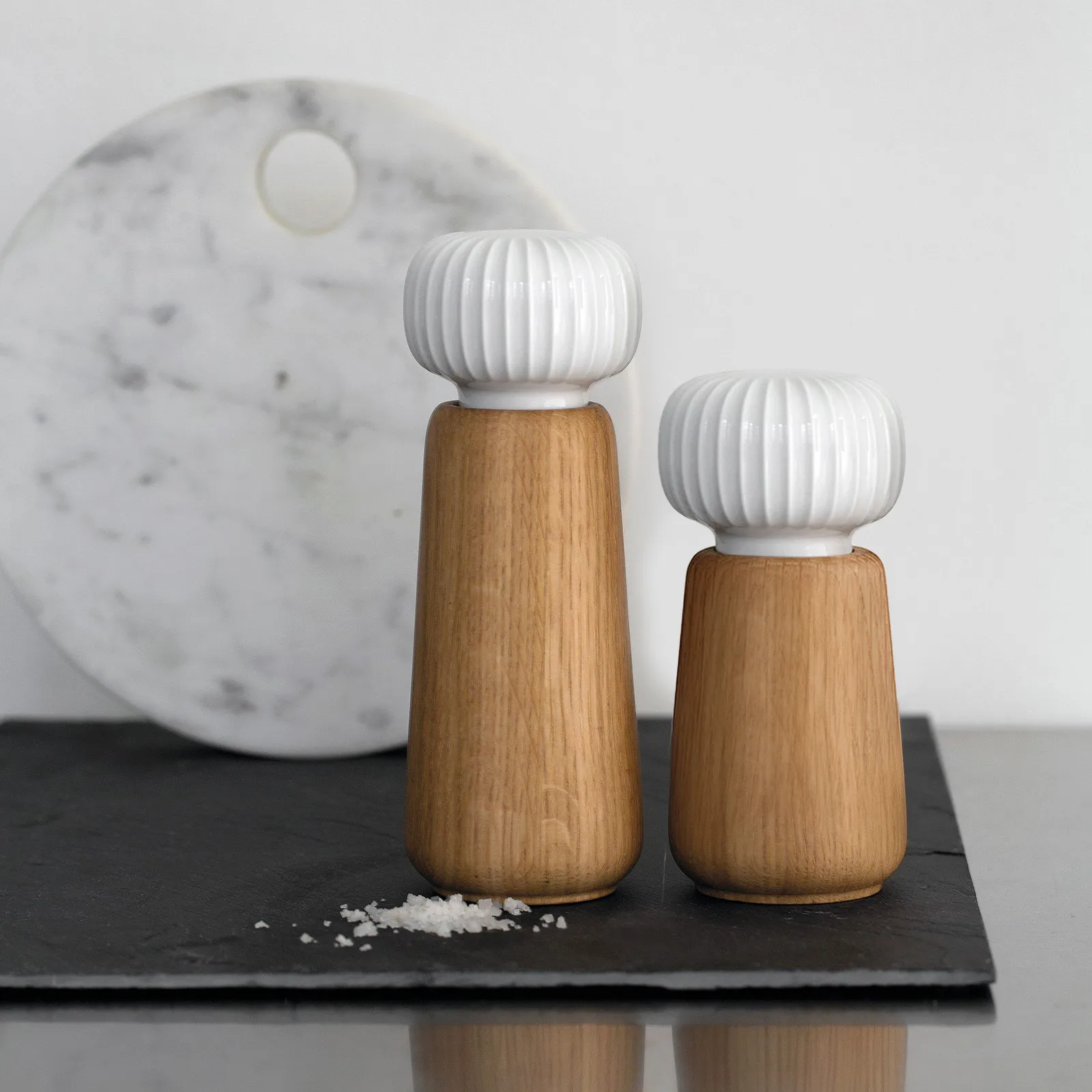Molinillo de especias Hammershøi pequeño, Blanco, 14 cm Kähler