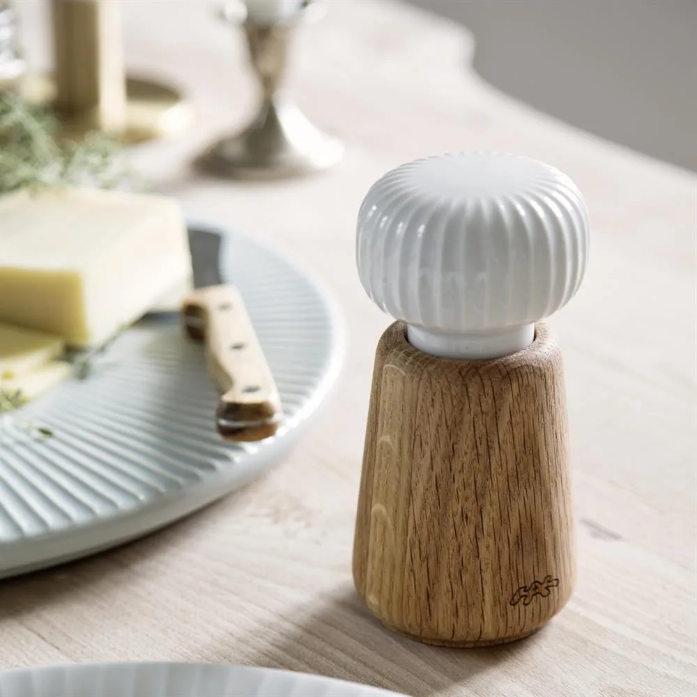 Molinillo de especias Hammershøi pequeño, Blanco, 14 cm Kähler