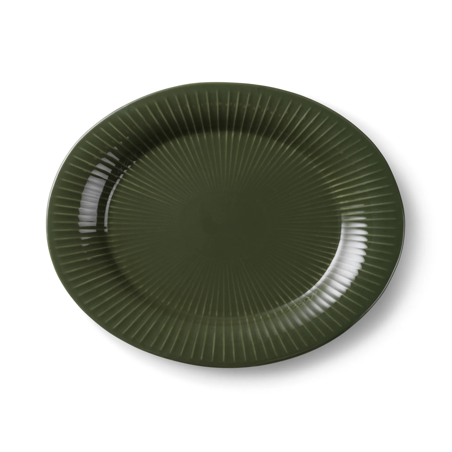 Plato de servir Hammershøi, verde oscuro Kähler