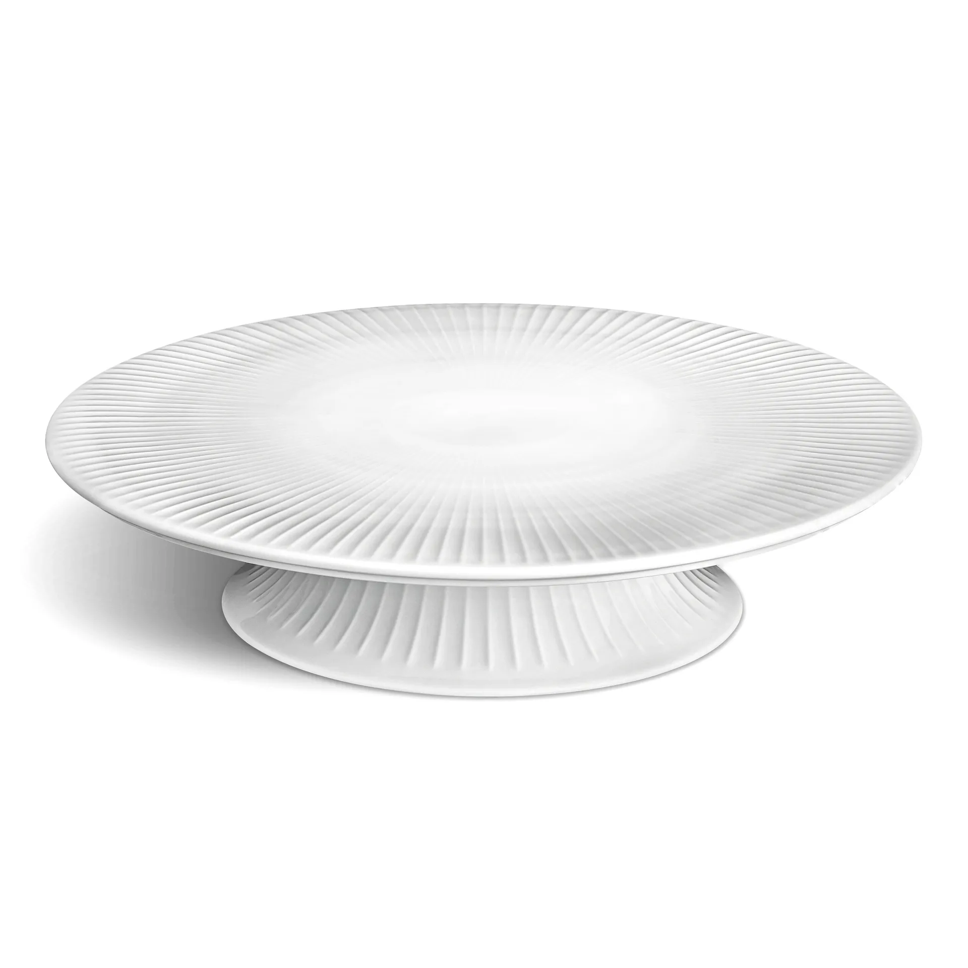Plato de tarta con pie Hammershøi Ø30 cm, blanco Kähler
