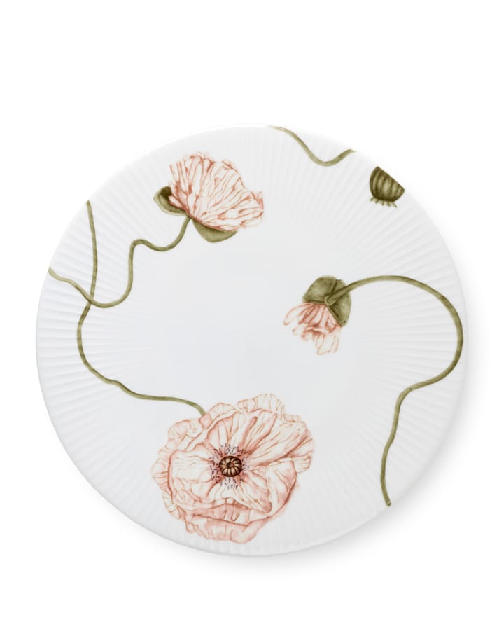 Plato de tarta Hammershøi Poppy Ø30 cm, blanco Kähler
