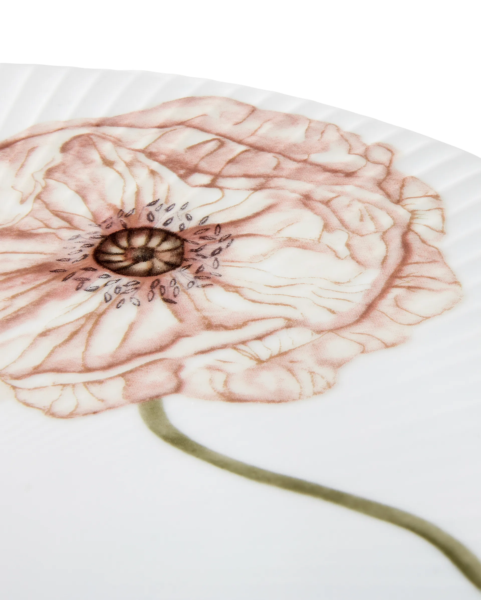 Plato de tarta Hammershøi Poppy Ø30 cm, blanco Kähler