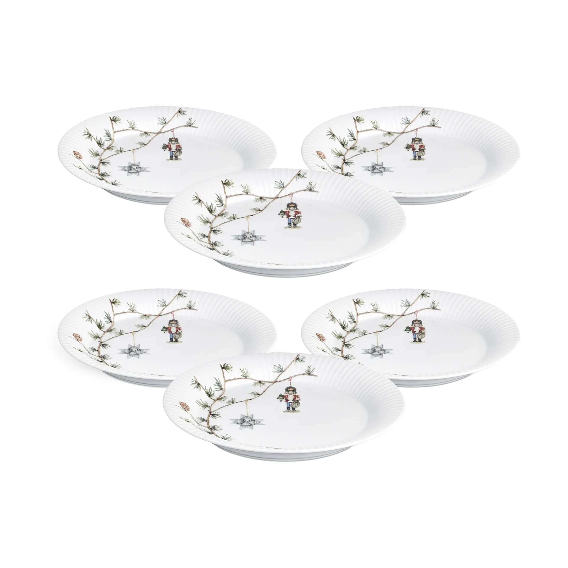 Plato Hammershøi Christmas Ø27 cm paquete de 6,  Kähler
