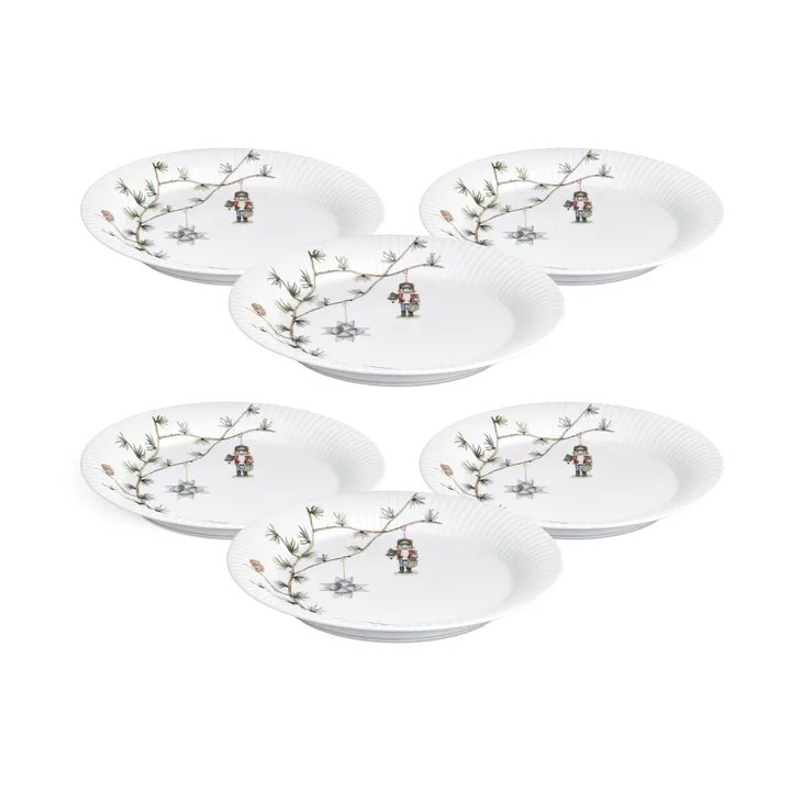 Plato Hammershøi Christmas Ø27 cm paquete de 6 - Kähler