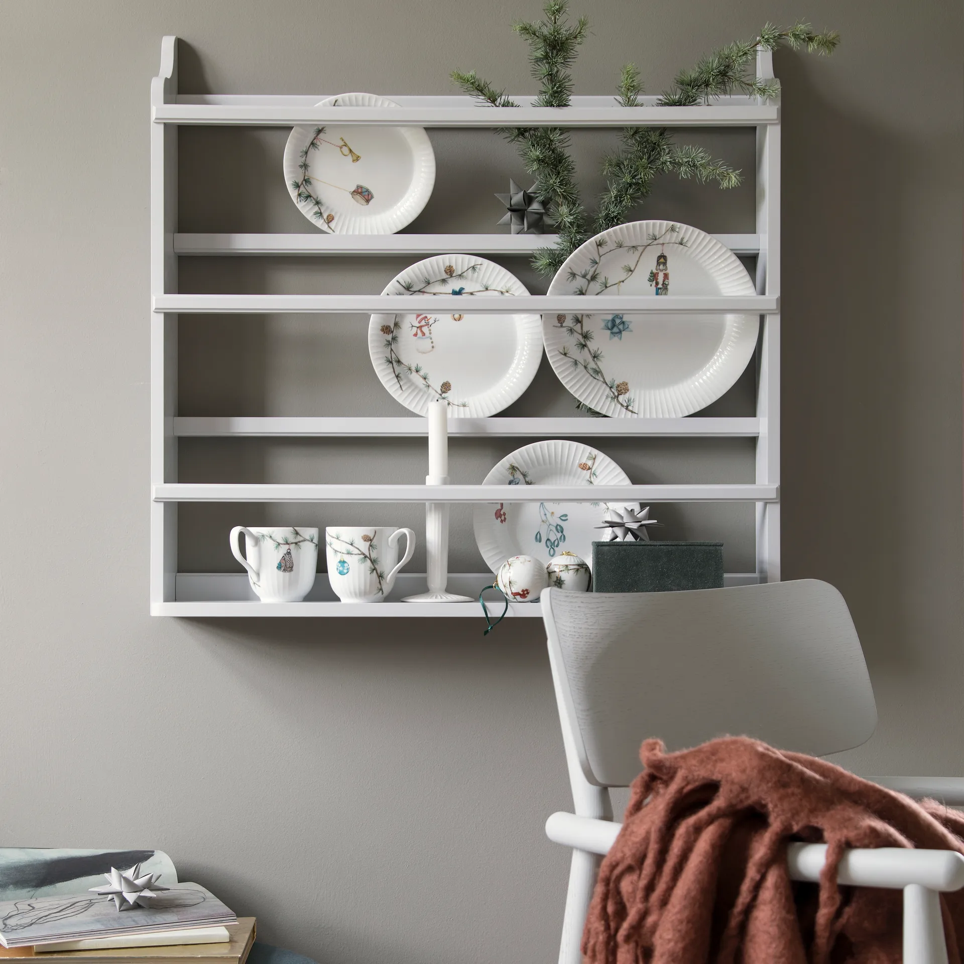 Plato Hammershøi Christmas Ø27 cm paquete de 6 Kähler