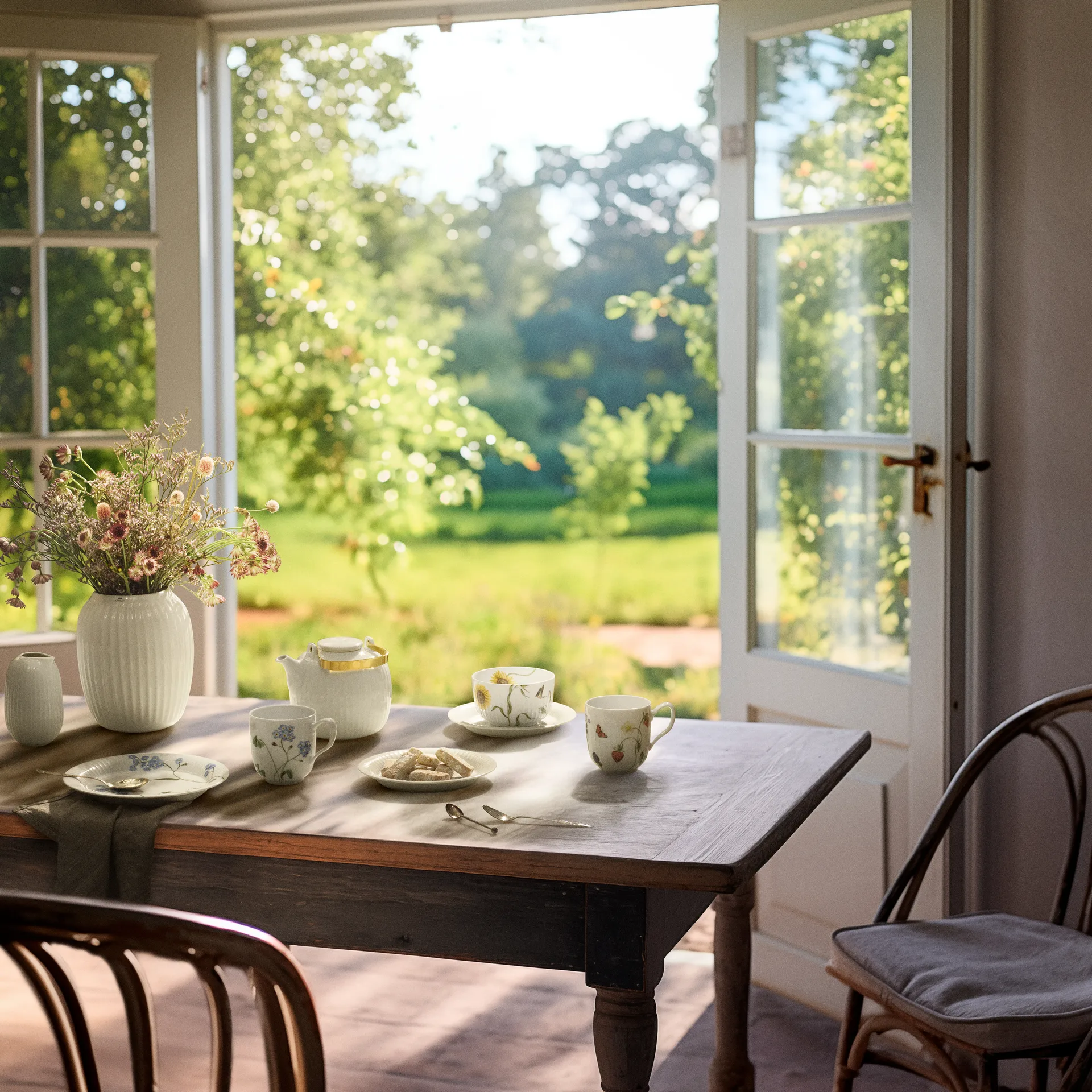 Plato Hammershøi Summer Ø22 cm, Forget me not Kähler