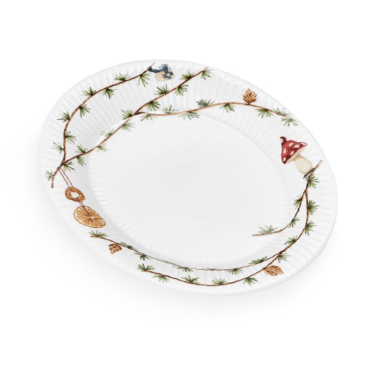 Plato ovalado Hammershøi Christmas, 22,5x28,5 cm Kähler