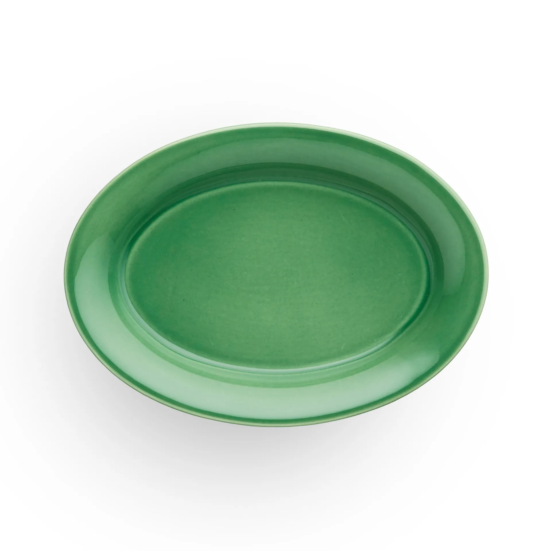 Plato ovalado Ursula 13x18 cm, verde oscuro Kähler