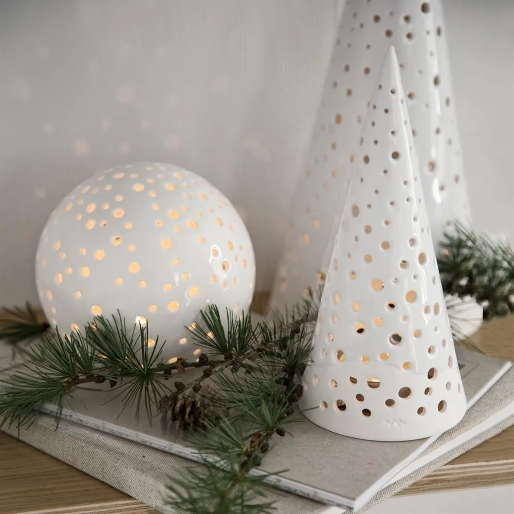 Portavelas Nobili, blanco, pequeño Kähler