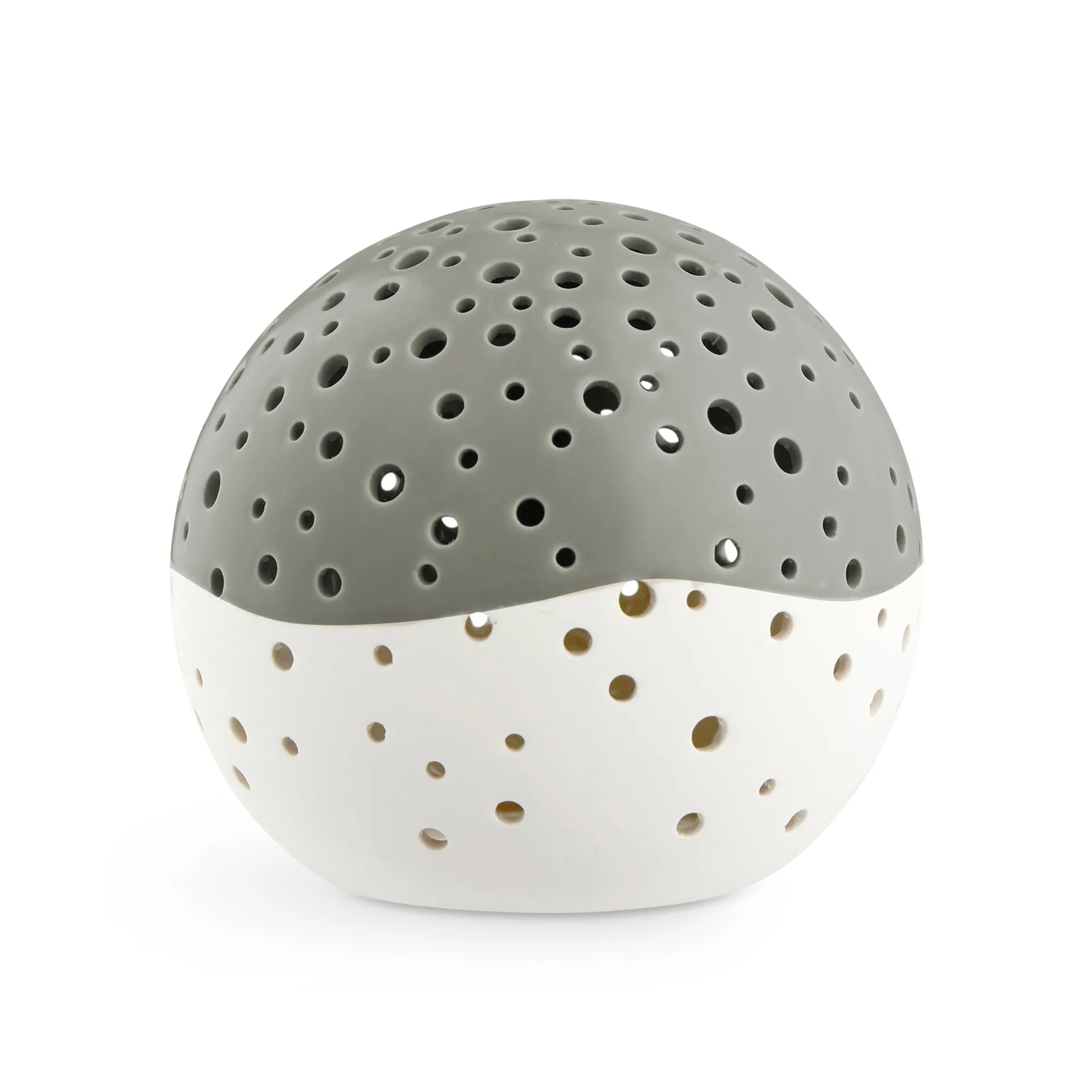 Portavelas Nobili verde oliva, grande Ø14 cm Kähler