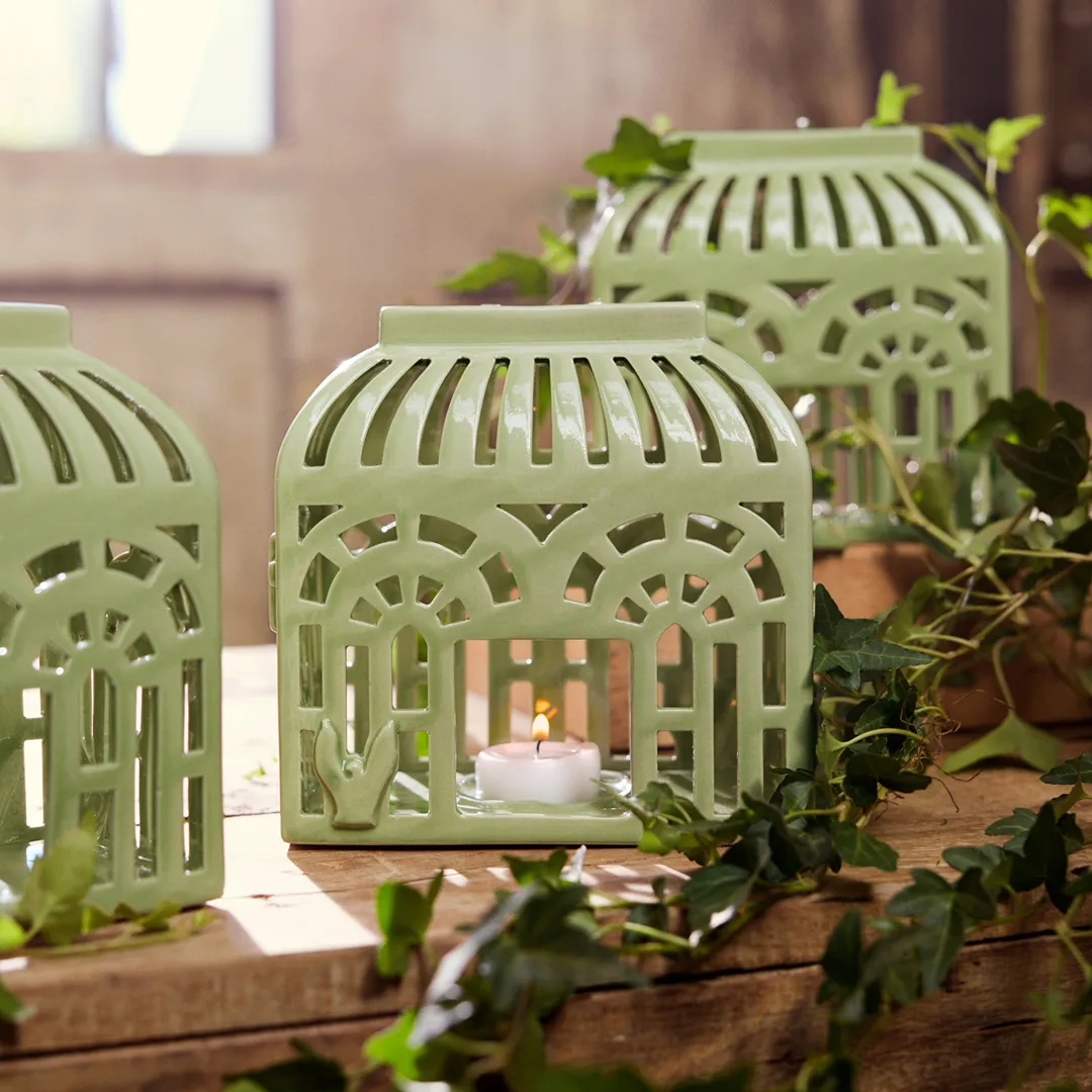 Portavelas Orangery 16 cm, Spring leaf Kähler