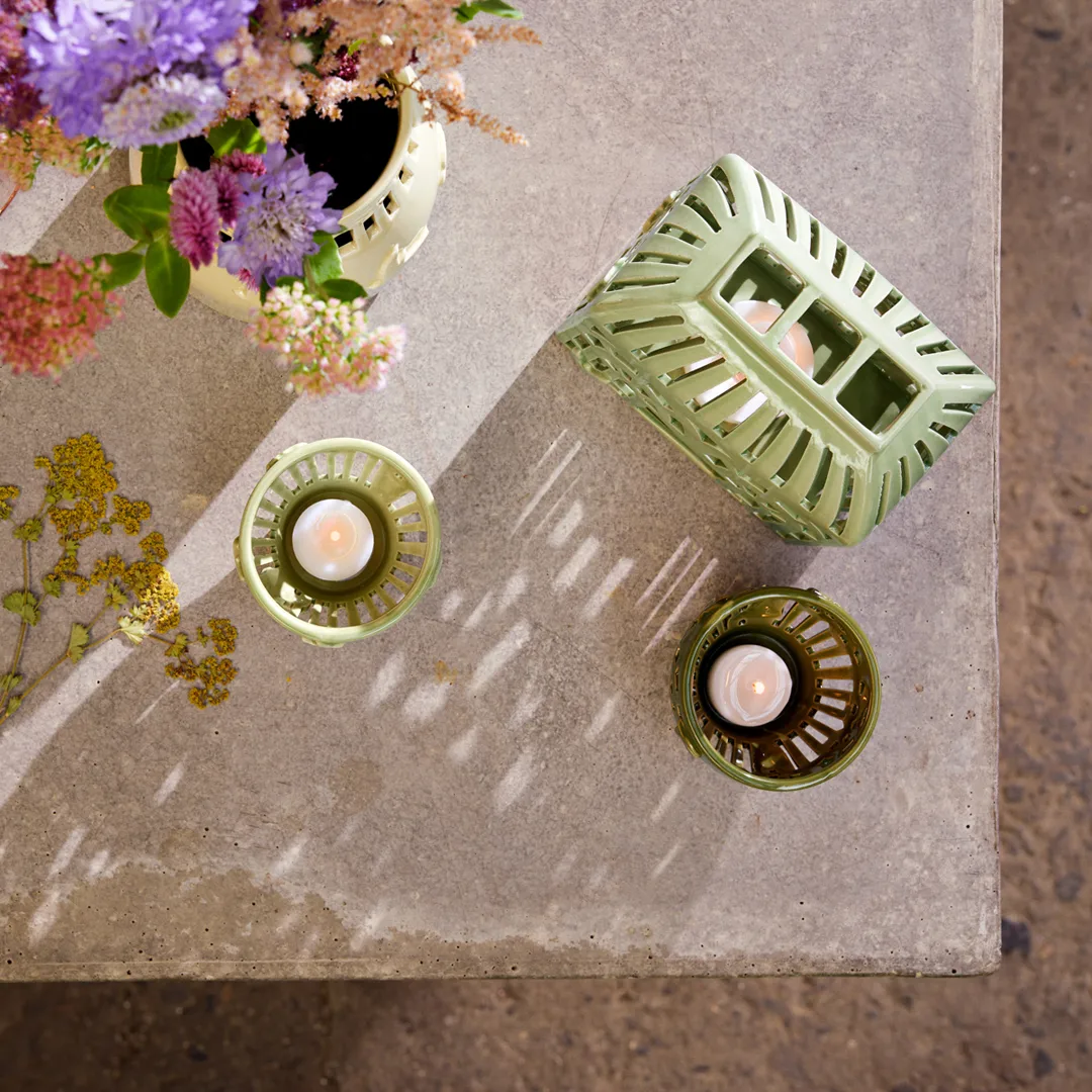 Portavelas Orangery 16 cm, Spring leaf Kähler