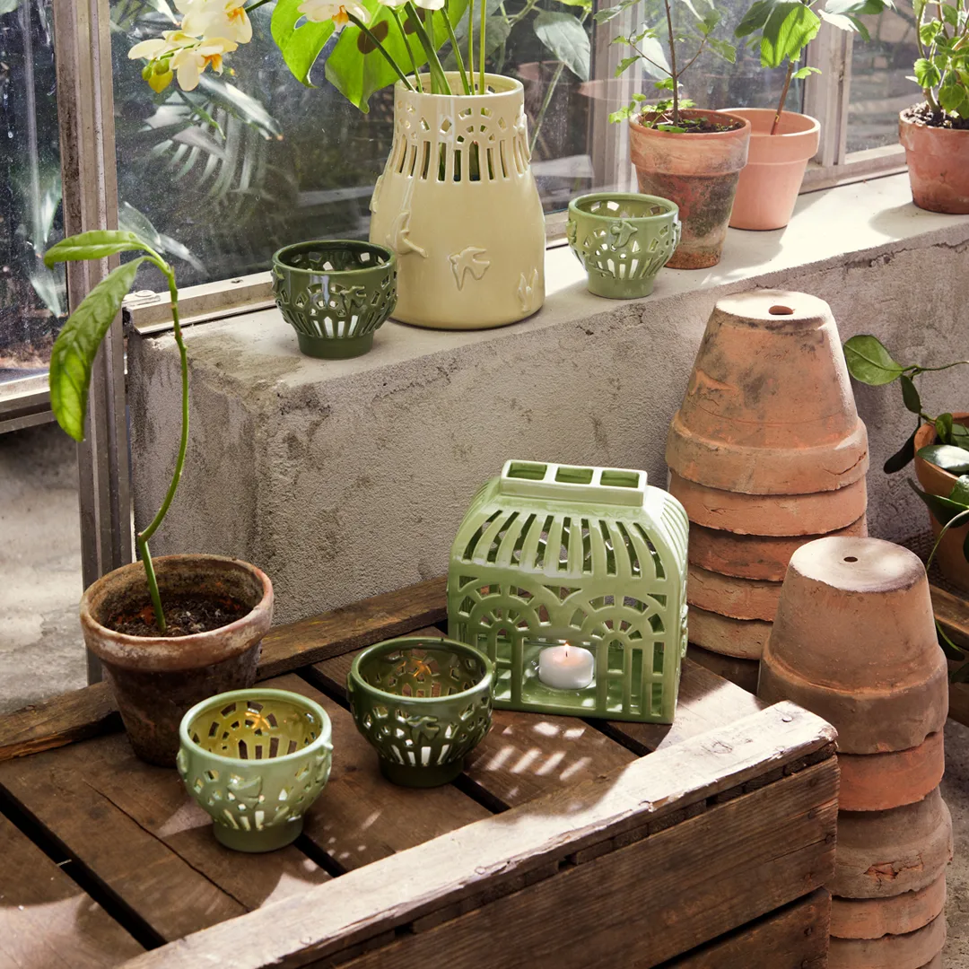 Portavelas Orangery 16 cm, Spring leaf Kähler