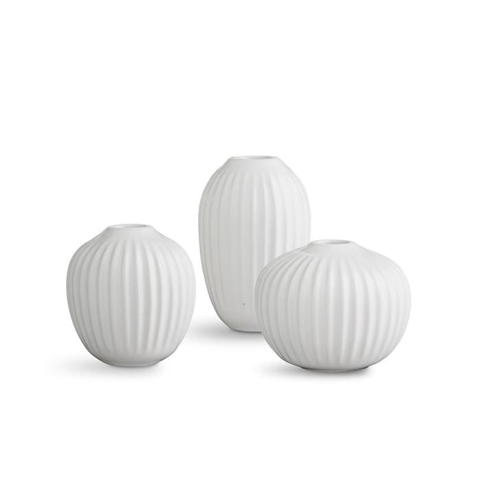 Set de 3 Mini jarrones Hammershøi - blanco - Kähler