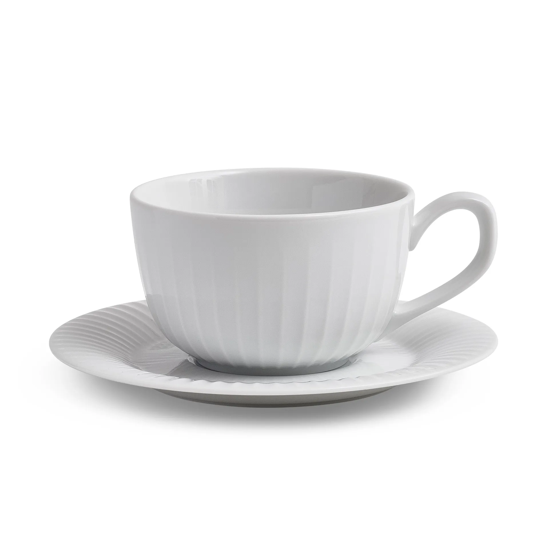 Taza con plato Hammershøi, blanco Kähler