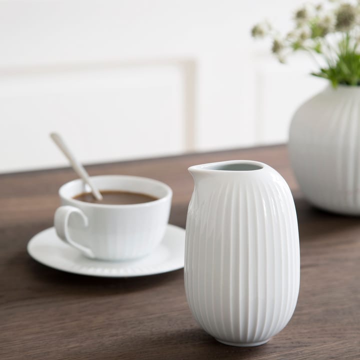 Taza con plato Hammershøi, blanco Kähler