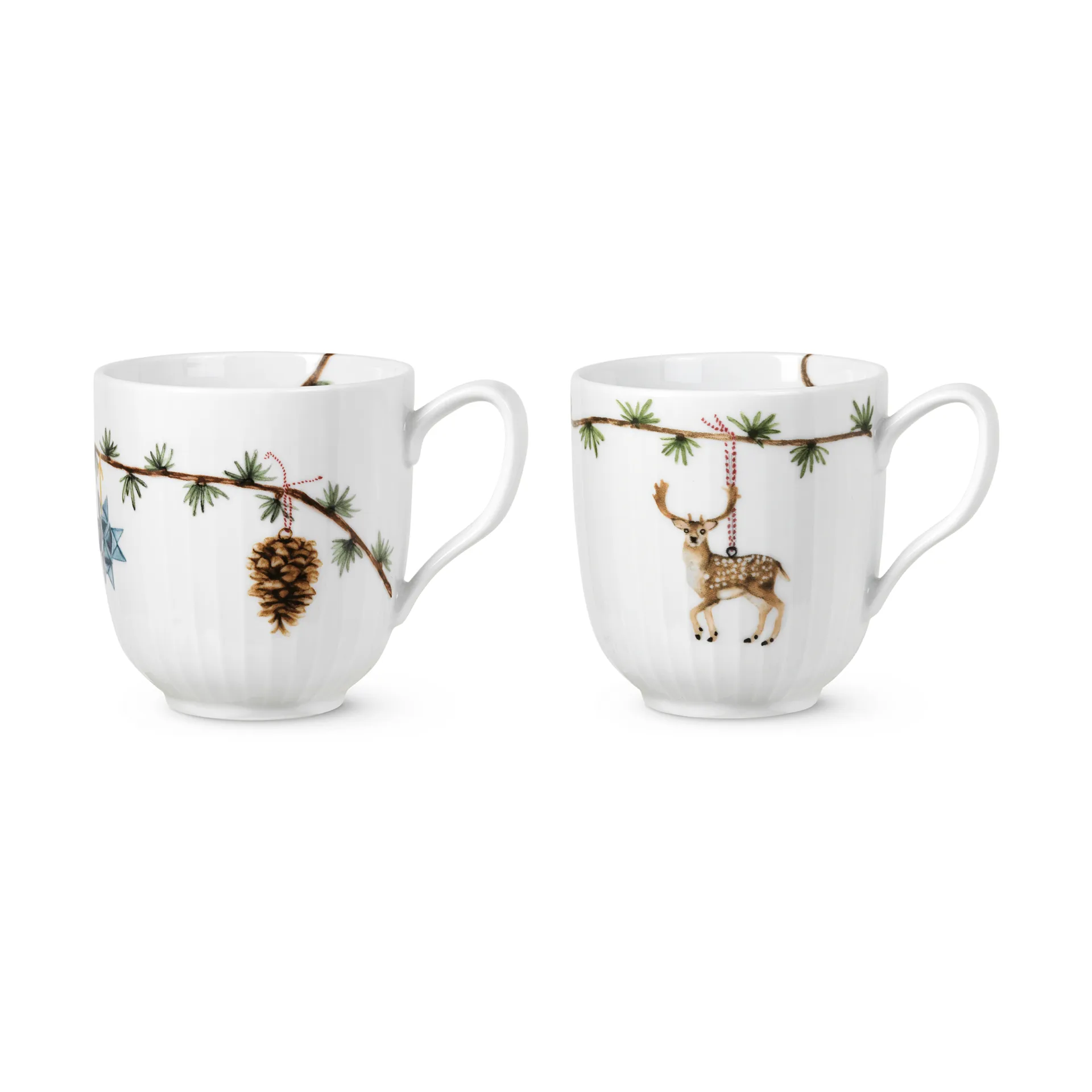 taza de Navidad 33 cl Hammershøi Christmas 2 piezas, 2020 & 2021 Kähler
