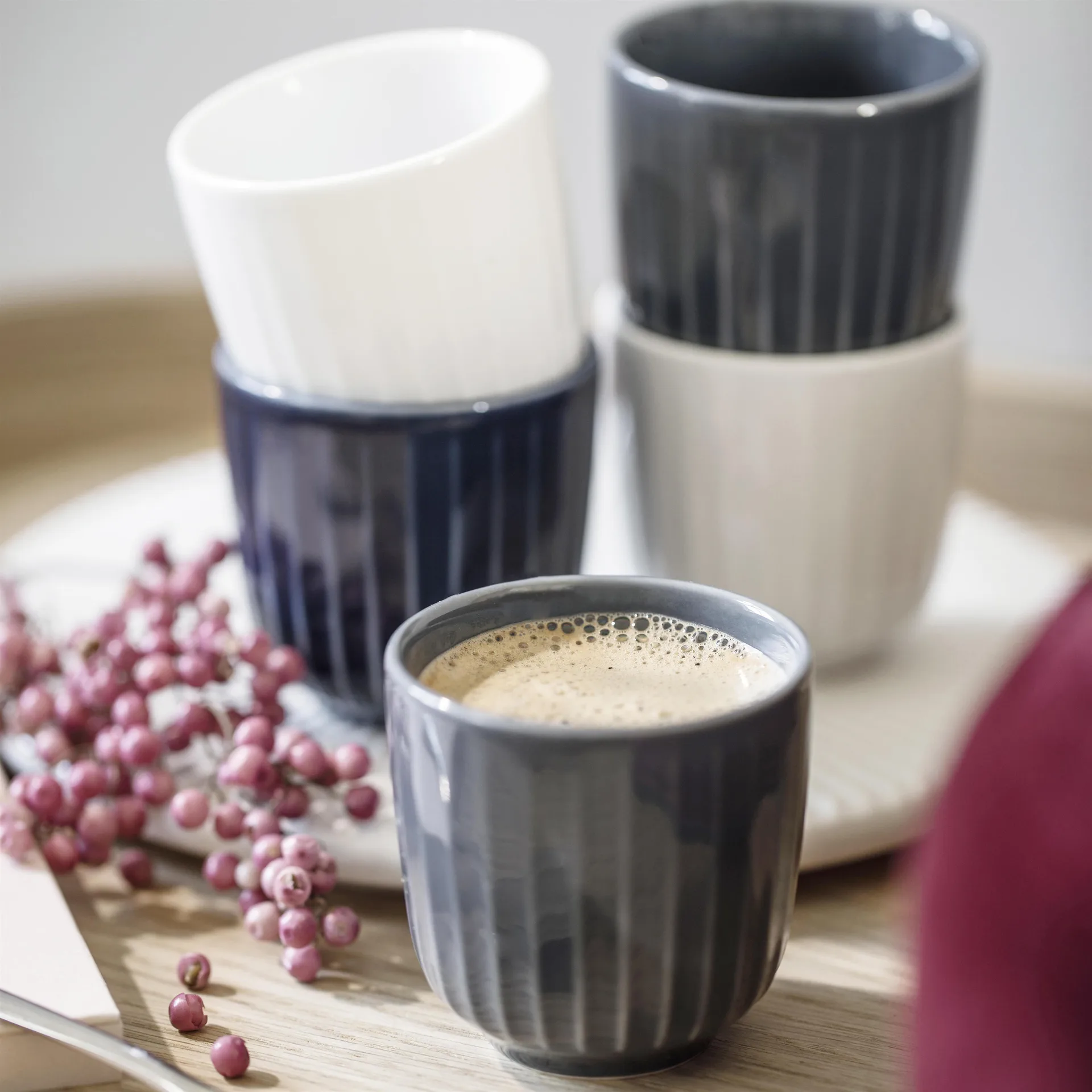 Taza espresso Hammershøi, anthracite (gris) Kähler