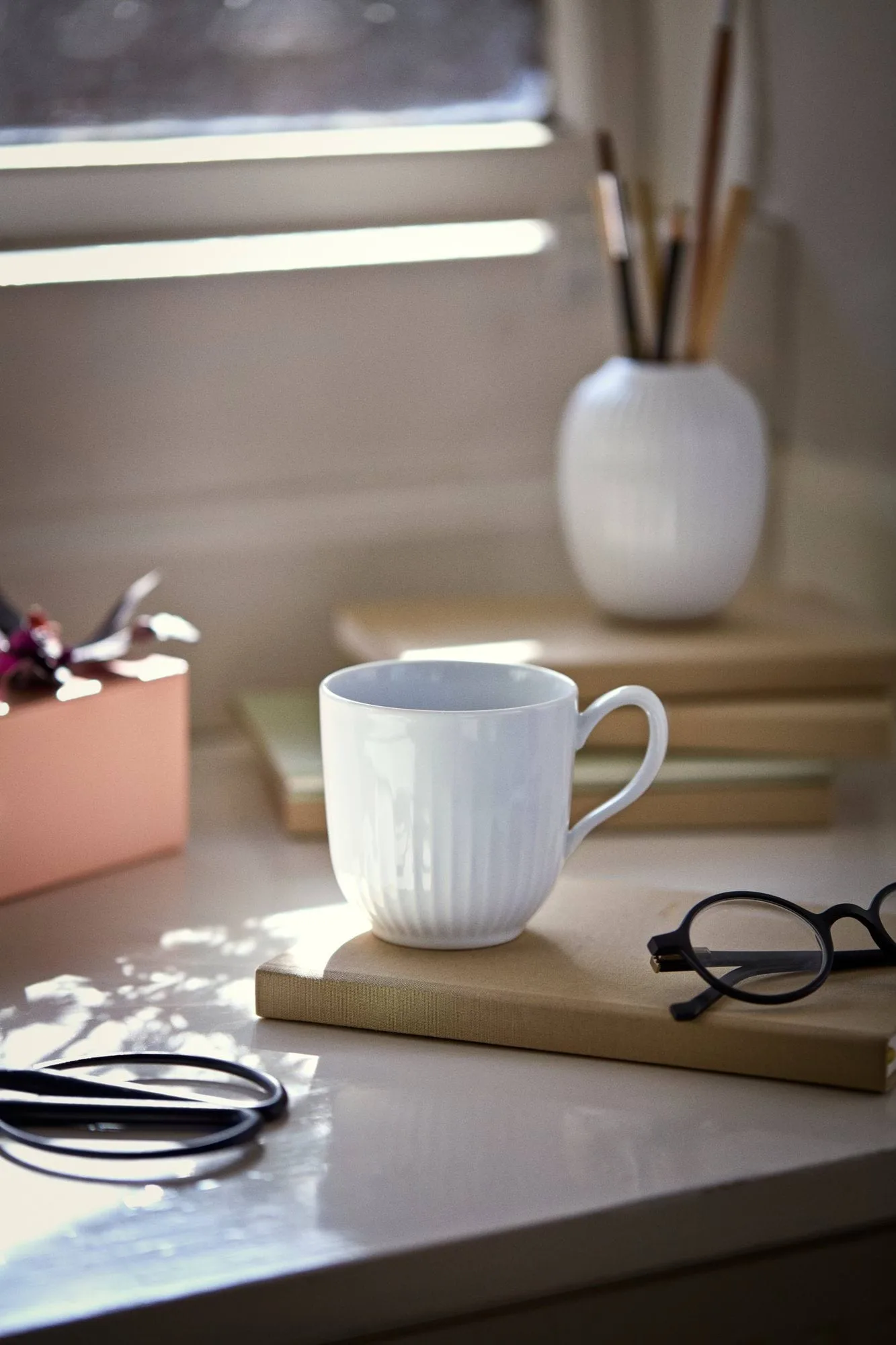 Taza Hammershøi, Blanco, 25 cl Kähler