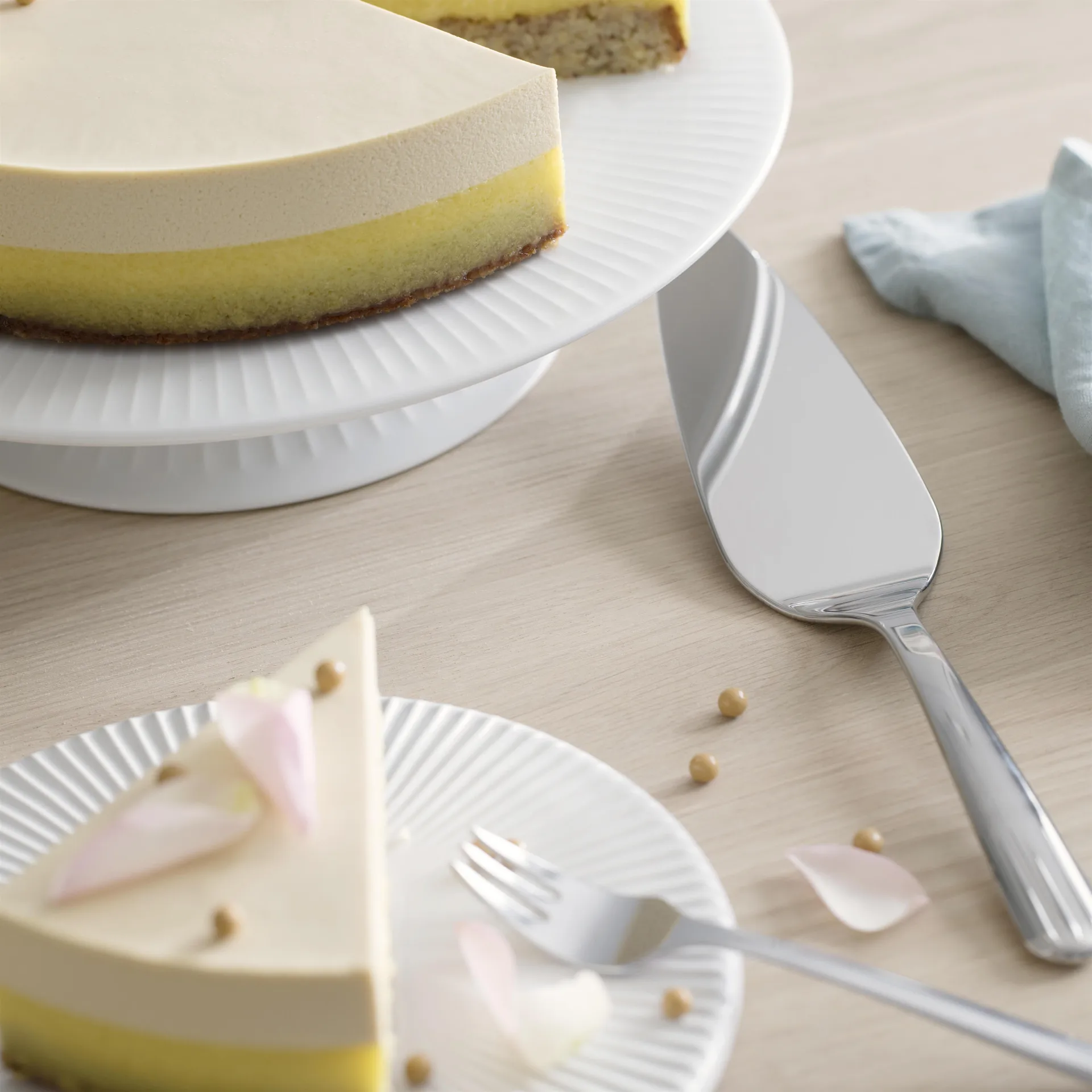 Tenedor de tarta Hammershøi, Acero inoxidable Kähler