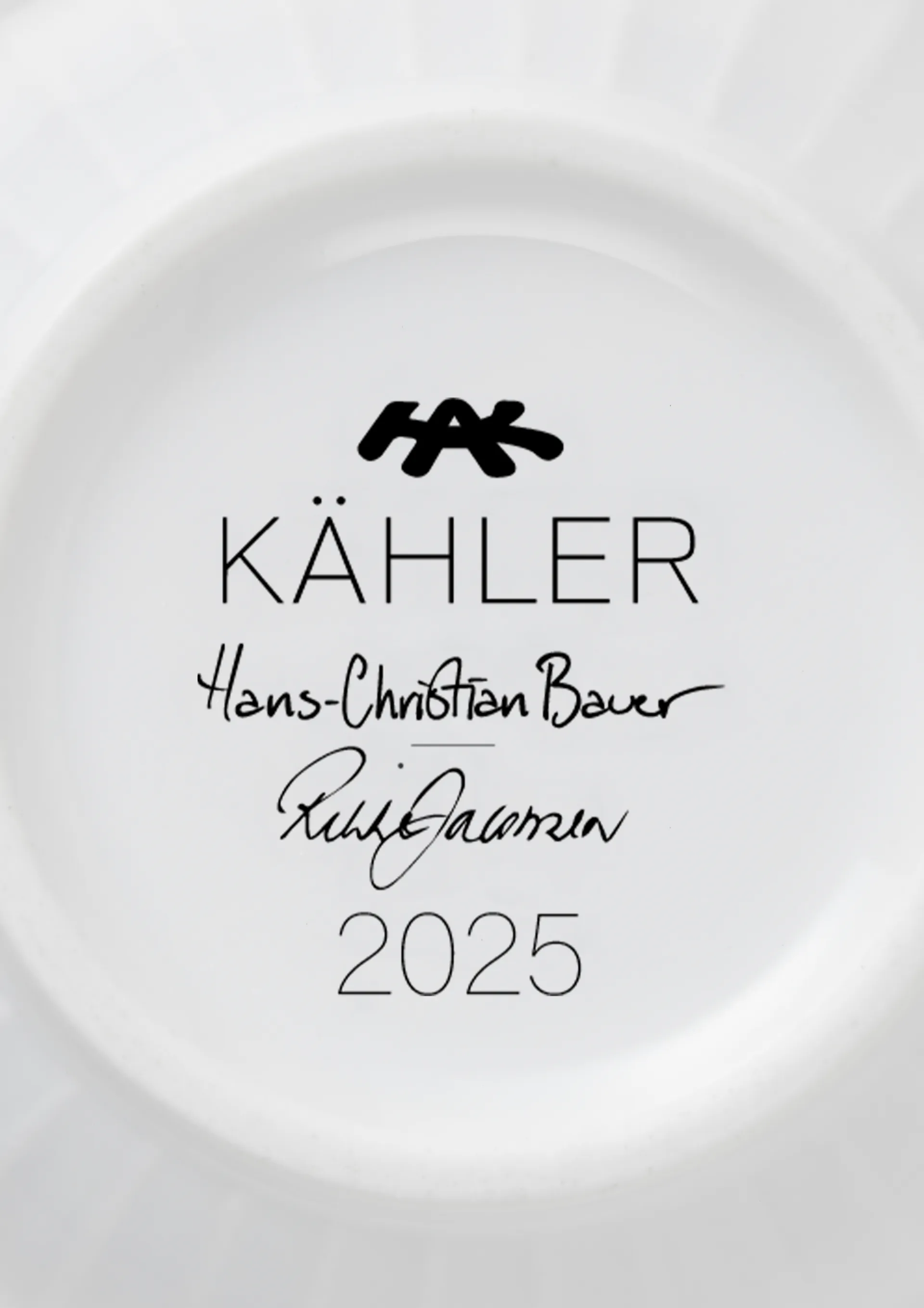 Vajilla navideña de porcelana set Hammershøi Christmas 18 piezas Kähler