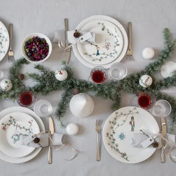 Vajilla navideña de porcelana set Hammershøi Christmas 18 piezas - Kähler