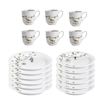 Vajilla navideña de porcelana set Hammershøi Christmas 18 piezas - Kähler