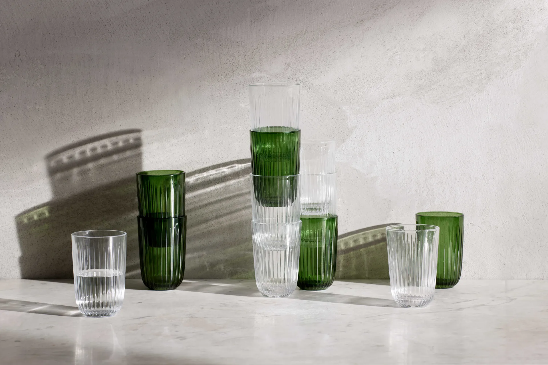 Vaso Hammershøi 37 cl 4-pack, Verde Kähler