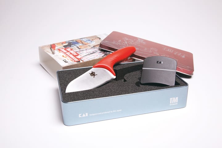 Cuchillo de cocina para niños Kai, rojo-cromo KAI