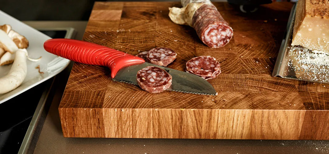 Cuchillo de cocina para niños Kai, rojo-cromo KAI