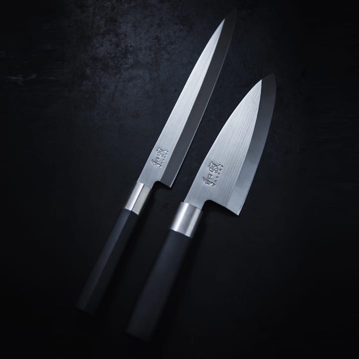 Cuchillo sashimi y yanagiba Kai Wasabi Black, 21 cm KAI