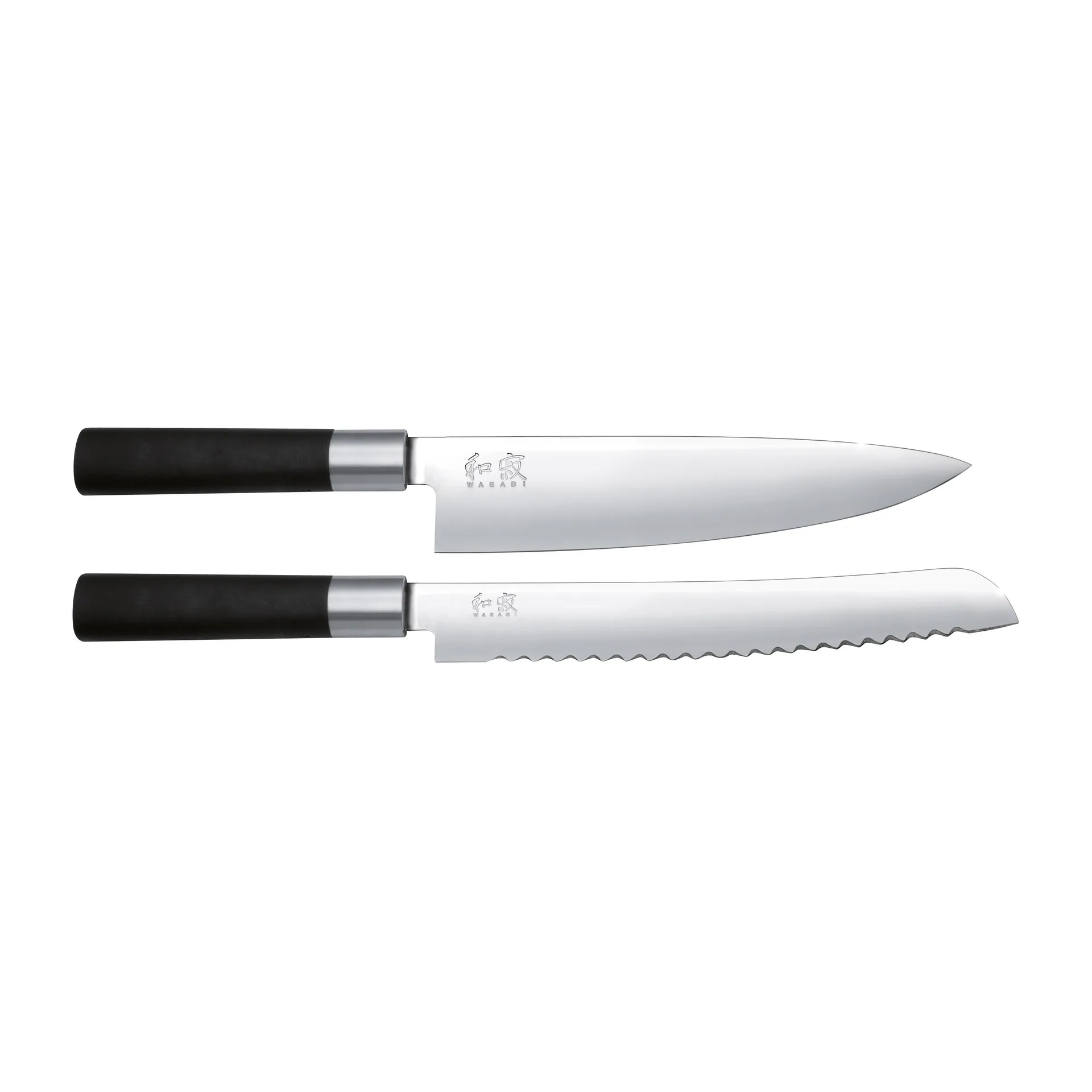 Set de cuchillo de pan y cuchillo de chef Kai Wasabi Black, 2 piezas KAI