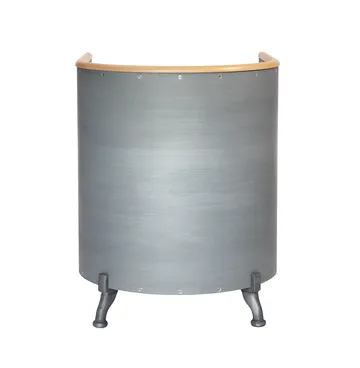 Butaca Aluminium Etch - Cuero Tärnsjö natural - aluminio grabado - haya - Källemo