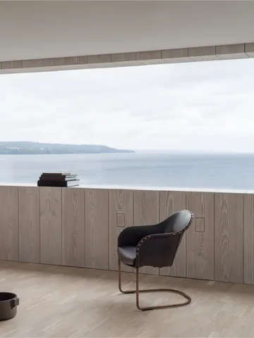 Butaca Ingo - Marrón cigarro - cromo mate - Källemo