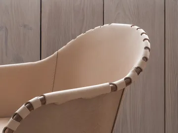 Butaca Ingo - Marrón cigarro - cromo mate - Källemo