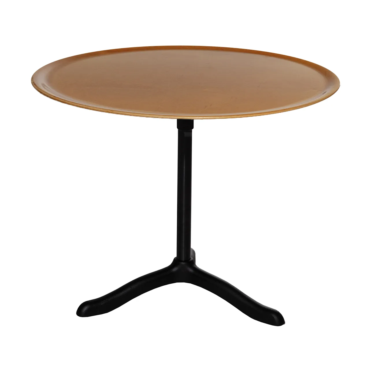 Mesa de centro Cassis Ø47 cm, Black anodized aluminum-birch Källemo