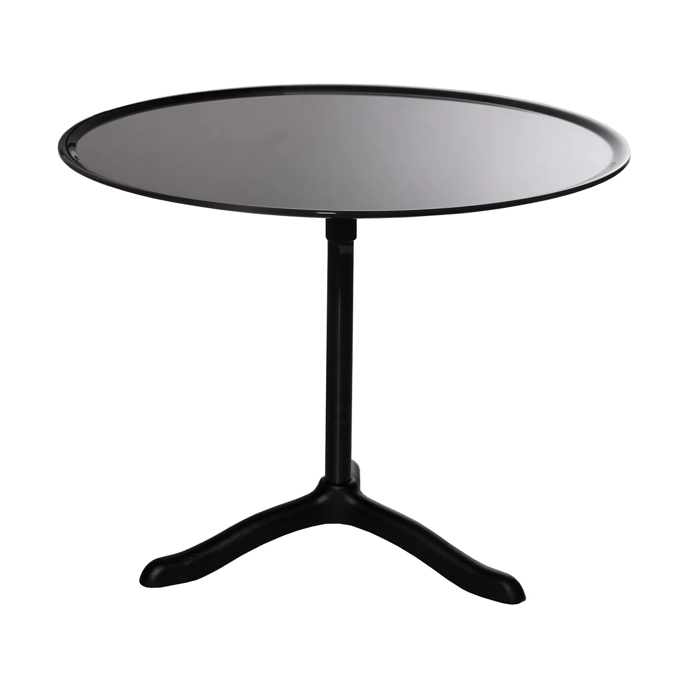 Mesa de centro Cassis Ø47 cm, Black anodized aluminum-black Källemo