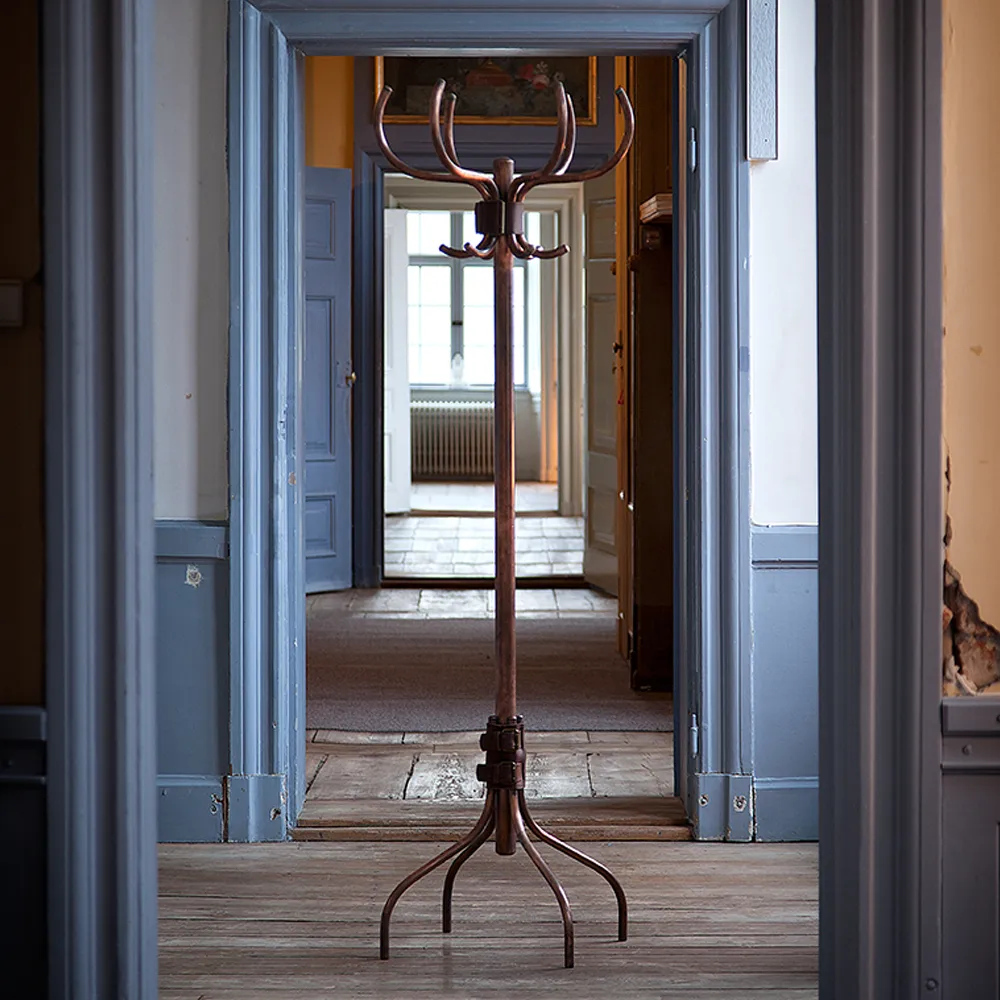 Perchero Babe, Cinturón de cuero blanco - marrón Källemo