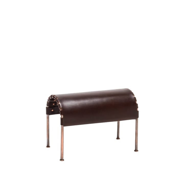 Reposapiés Bruno - Marrón cigarro - base con cobre - Källemo