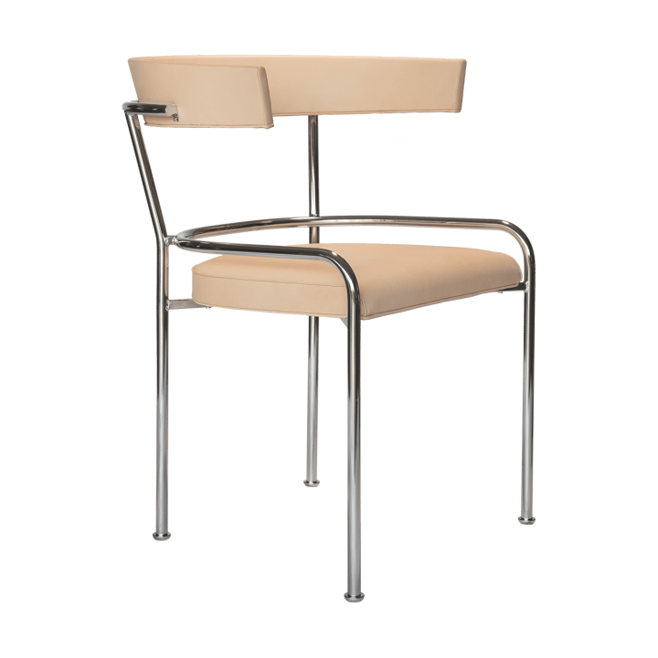 Silla con reposabrazos GA-1 - Cuero Elmo Vegeta - cromo - Källemo