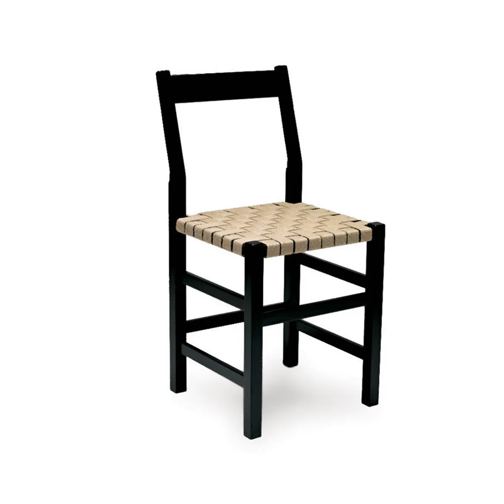 Silla Schablon, Cincha natural - base negra Källemo