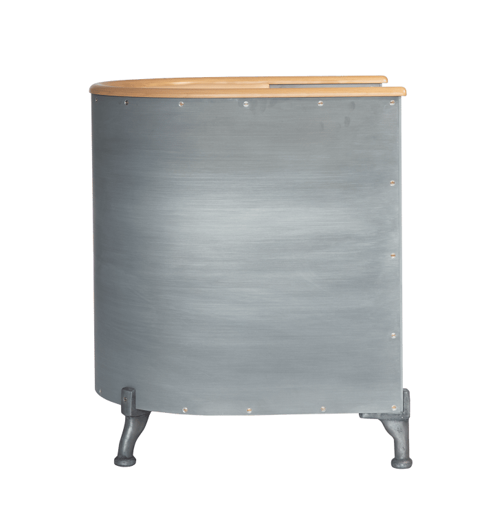 Sillón Aluminium Etch, Cuero Tärnsjö natural - aluminio grabado - haya Källemo