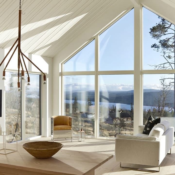 Sillón Aluminium polerad, Cuero Tärnsjö natural - haya Källemo